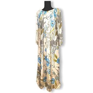 Vintage Floral 60s Mumu Style Dress